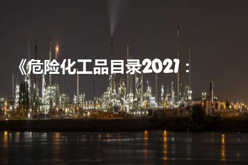 《危险化工品目录2021：揭秘潜伏的威胁，保护我们的安全！》