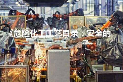 《危险化工工艺目录：安全的底线，生命的守护！》