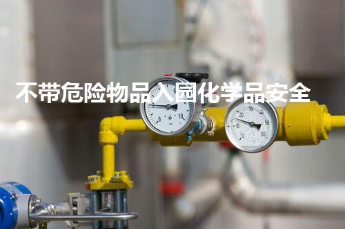 不带危险物品入园化学品安全与环境保护：现状与未来挑战