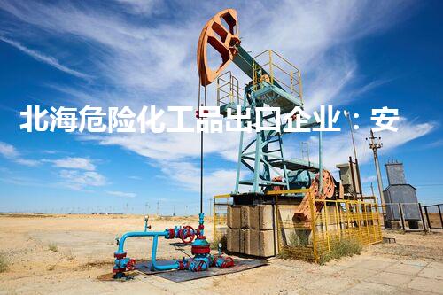 北海危险化工品出口企业：安全之路，何去何从？