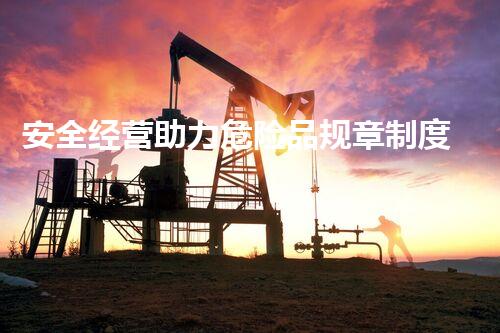安全经营助力危险品规章制度：风险管控与合规性提升
