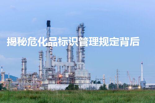 揭秘危化品标识管理规定背后隐藏的安全秘密，你知道吗？