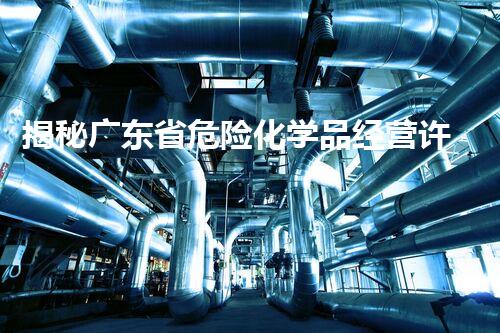 揭秘广东省危险化学品经营许可证背后的故事，你知道多少？